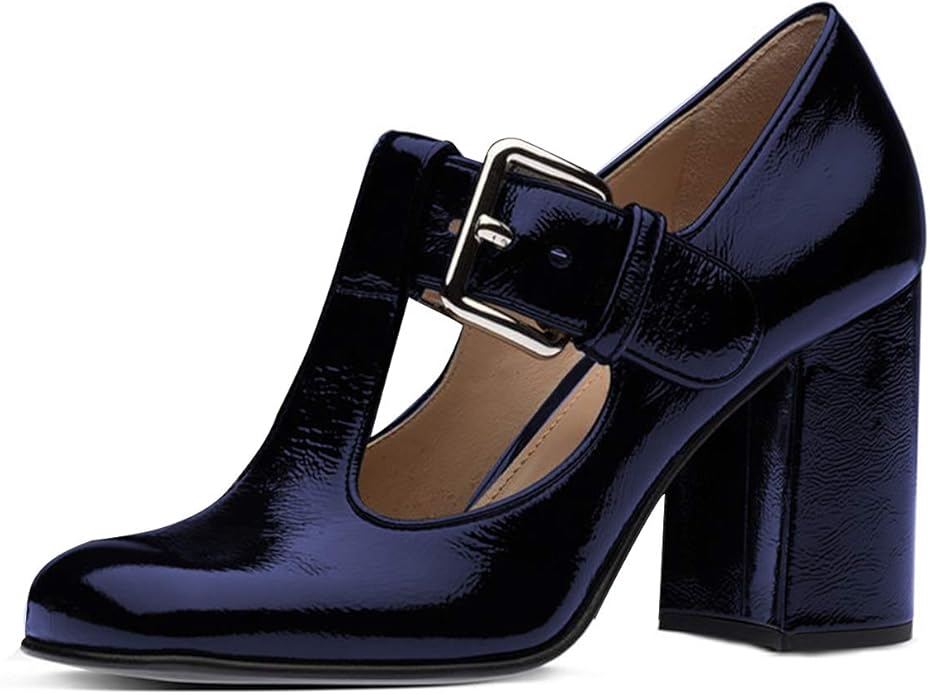 closed toe t strap pumps