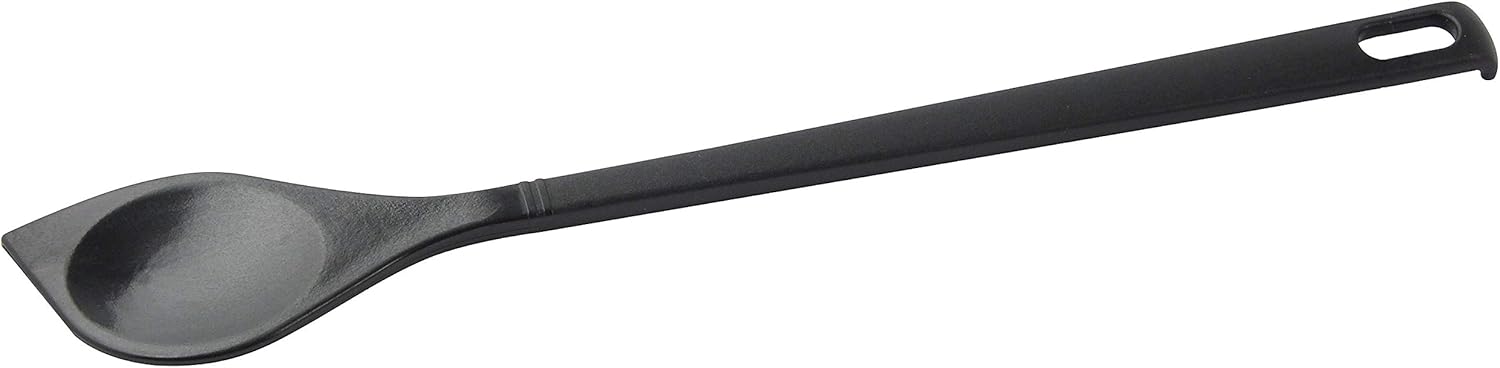FACKELMANN 23743 Kochlöffel SPITZ NERO 30cm hängbar, Kunststoff, schwarz