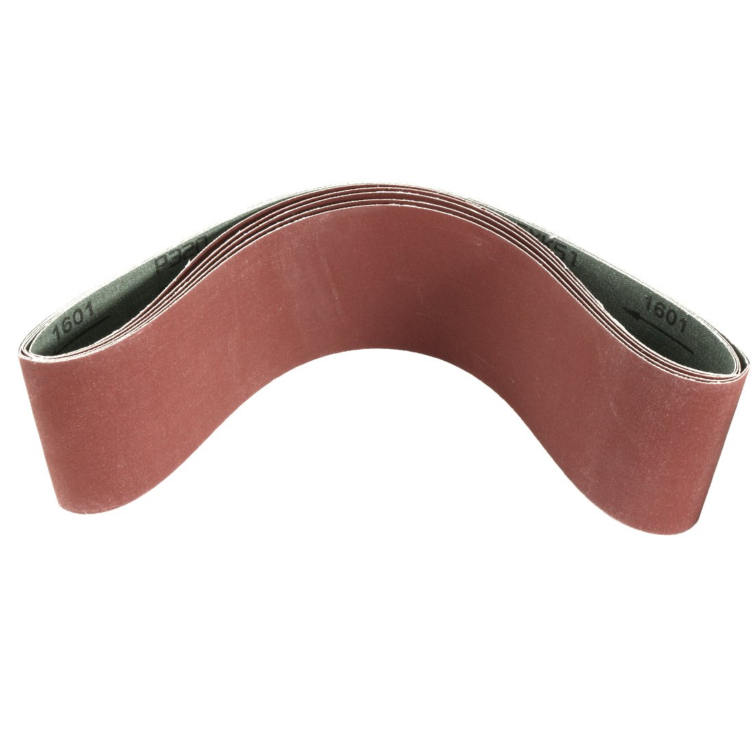 Sourcingmap 4-Inch x 36-Inch Aluminum Oxide Sanding Belt 320 Grits Sandpaper Lapped Joint for Belt Sander 6pcs