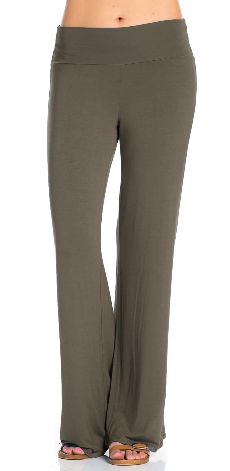 Frumos Womens Palazzo Pants Comfy Lounge Pants Made In USA