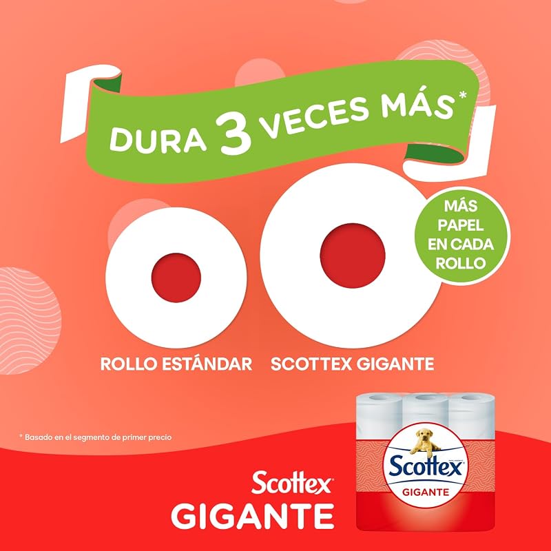 Papel higiênico seco gigante Scottex 18 rolos