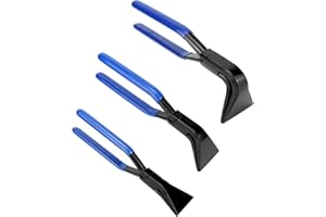 QWORK® 3 Pcs Sheet Metal Bender Set, Sheet Metal Tools, Seaming Pliers, Straight 45 90 Degree