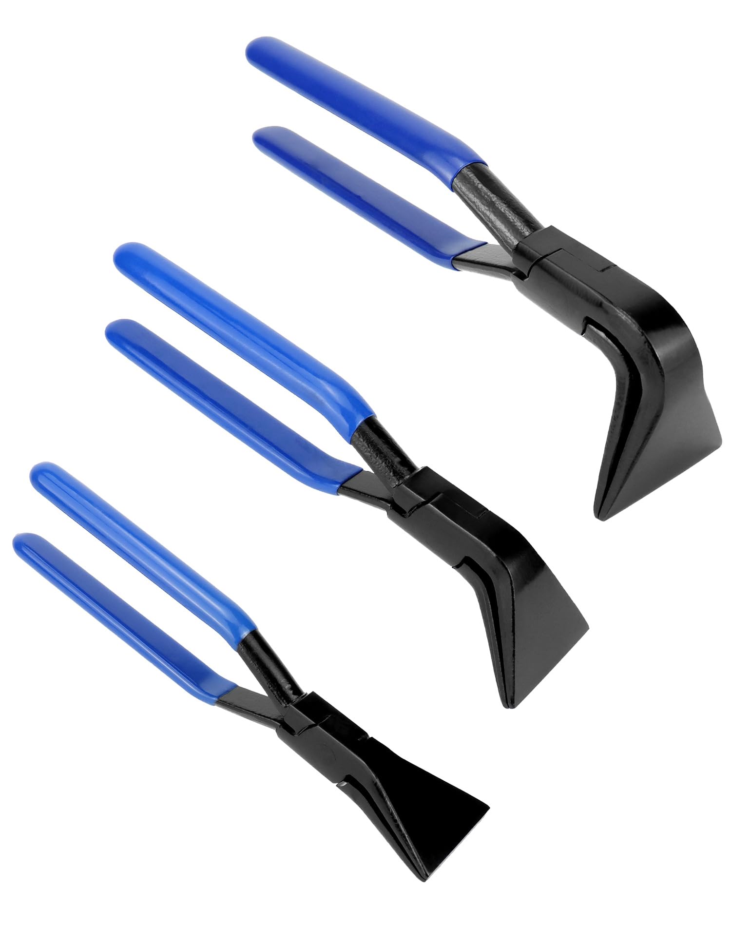 QWORK® 3 Pcs Sheet Metal Bender Set, Sheet Metal Tools, Seaming Pliers, Straight 45 90 Degree