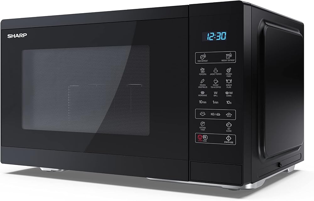Sharp YC-MG252AU-B 25L 900W Digital Microwave & 1000W Grill - Black