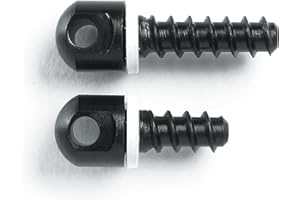 Uncle Mike's 115 RGS Sling Swivel Wood Screw Set, One Each 1/2-Inch and 3/4-Inch, White - 25200