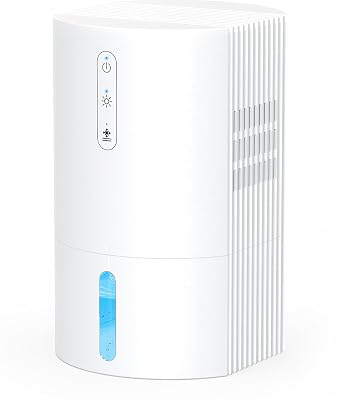 Dehumidifiers for Home, 35oz Dehumidifier for Bathroom with Auto Shut-off Auto Defrost, Whisper Quiet Dehumidifier for Bedroom Office RV Closet Wardrobe (White)