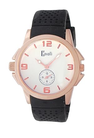 Chronograph White Dial Mens Watch (CAV058)