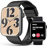 Smart Watch for Men Women with Bluetooth Call,1.9'' HD Full Touch Screen Fitness Watch, 24/7 Heart Rate Monitor, Blood Pressure/SpO2/Sleep Tracker, Waterproof Smartwatch , Compatible Android and iOS