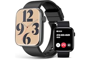 Smart Watch for Men Women with Bluetooth Call,1.9'' HD Full Touch Screen Fitness Watch, 24/7 Heart Rate Monitor, Blood Oxygen