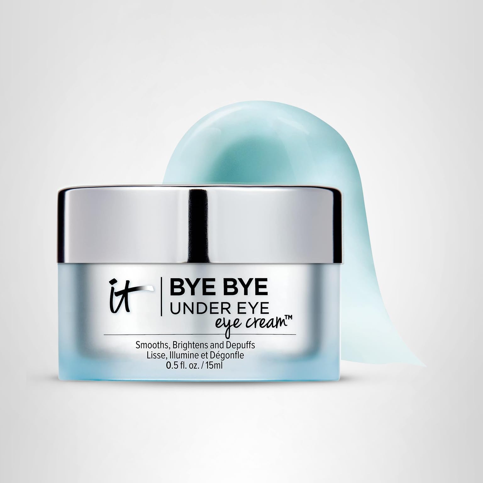 IT Cosmetics Bye Bye Under Eye Eye Cream - Hydrating, Quick-Absorbing Formula - Smooths The Look Of Fine Lines & Wrinkles, Visibly Brightens Dark Circles - With Hyaluronic Acid - 0.5 Fl Oz