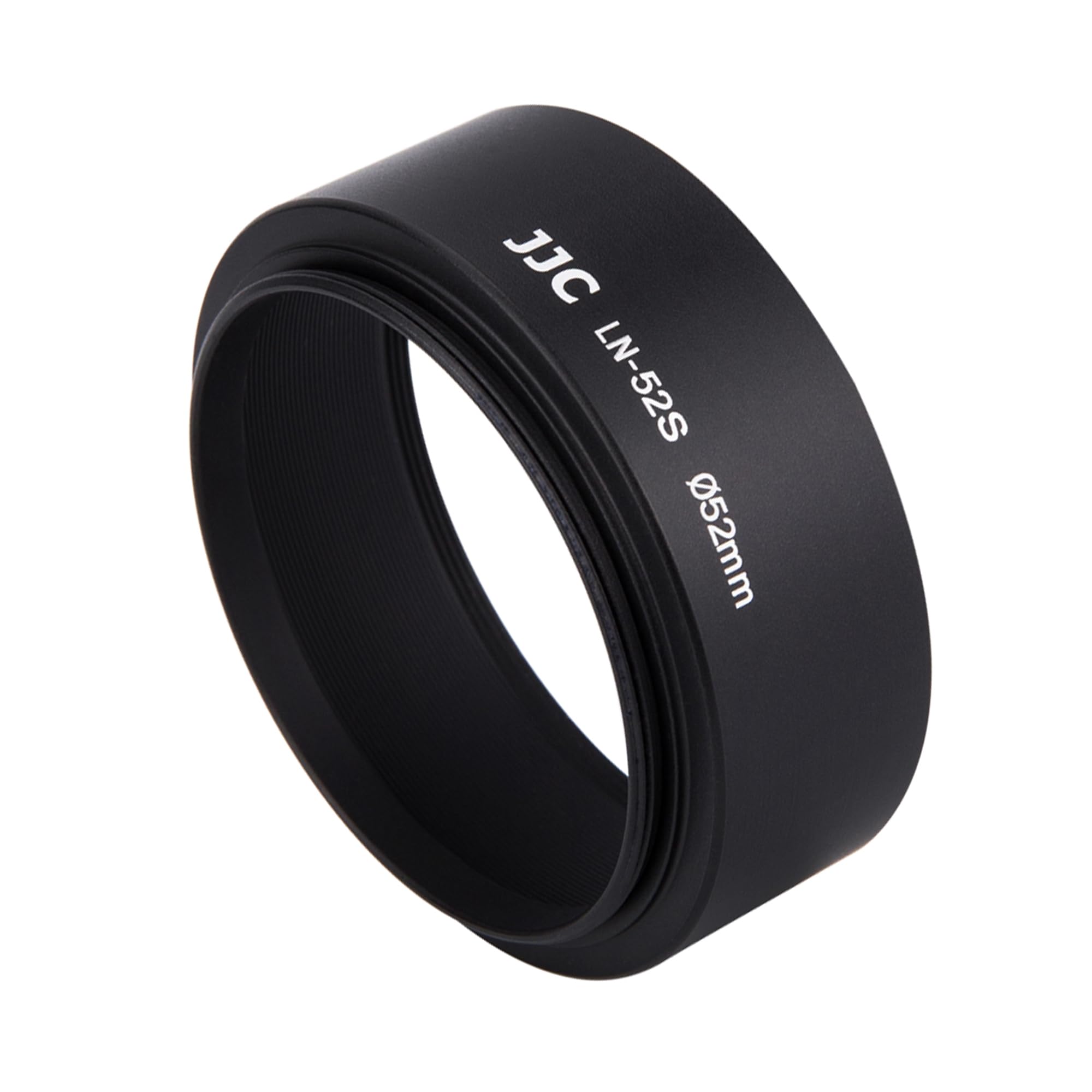 JJC 52mm Screw-in Standard Metal Lens Hood Univeral for 52mm Thread Lens, as for Nikon AF Nikkor 50mm f/1.8D,Nikon AF Nikkor 50mm f/1.4D,Canon EF-S 60mm f/2.8 Macro USM