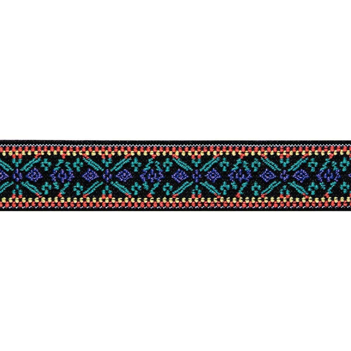 Prym Multi Lilac Flower Design Patterned Colour Elastic (7mtr), Polyester blend, 15 x 15 x 3 cm