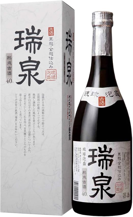 Amazon Co Jp 瑞泉 熟成古酒 黒麹 全麹仕込み 泡盛 40度 7ml 食品 飲料 お酒