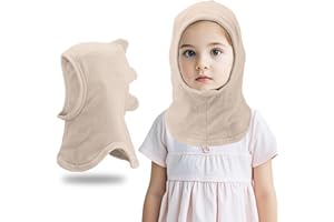 QKURT Toddler Winter Warm Balaclava, Thermal Windproof Hat Neck Warmer Warm Knit Cap Scarf Kids Knitted Beanie Hat
