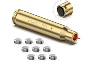 Fyland Laser Bore Sight 9mm/223 5.56mm Bore Sight Switch Design Red Laser Bore Sighter Zeroing Laser Bullet with Tail Switch