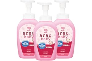 Arau Baby Foam Bottle Wash - Gentle Cleansing Soap for Bottles, Pacifiers, Toys, Dirty Surfaces, Foam Dish Soap, Plant Based, Safe for Baby, Trusted Baby Care Brand (16.9 fl oz - Pack of 3)