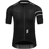 DIFOS Men's Cycling Jersey Short Sleeve UV Sun Protection UPF 50+ Reflective Full Zipper Bike Jersey Shirts with Pockets