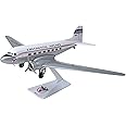 Flight Miniatures Continental DC-3 1:100 Scale - Plastic Snap-Fit Model Airplane - Collectible Replica of Continental Airlines Aircraft - Part #ADC-00300C-001