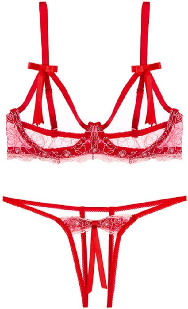 ieyol Caged Back Panties Size Lace Knickers Bra Chest Underwear Set Costumes Lingerie Outfits