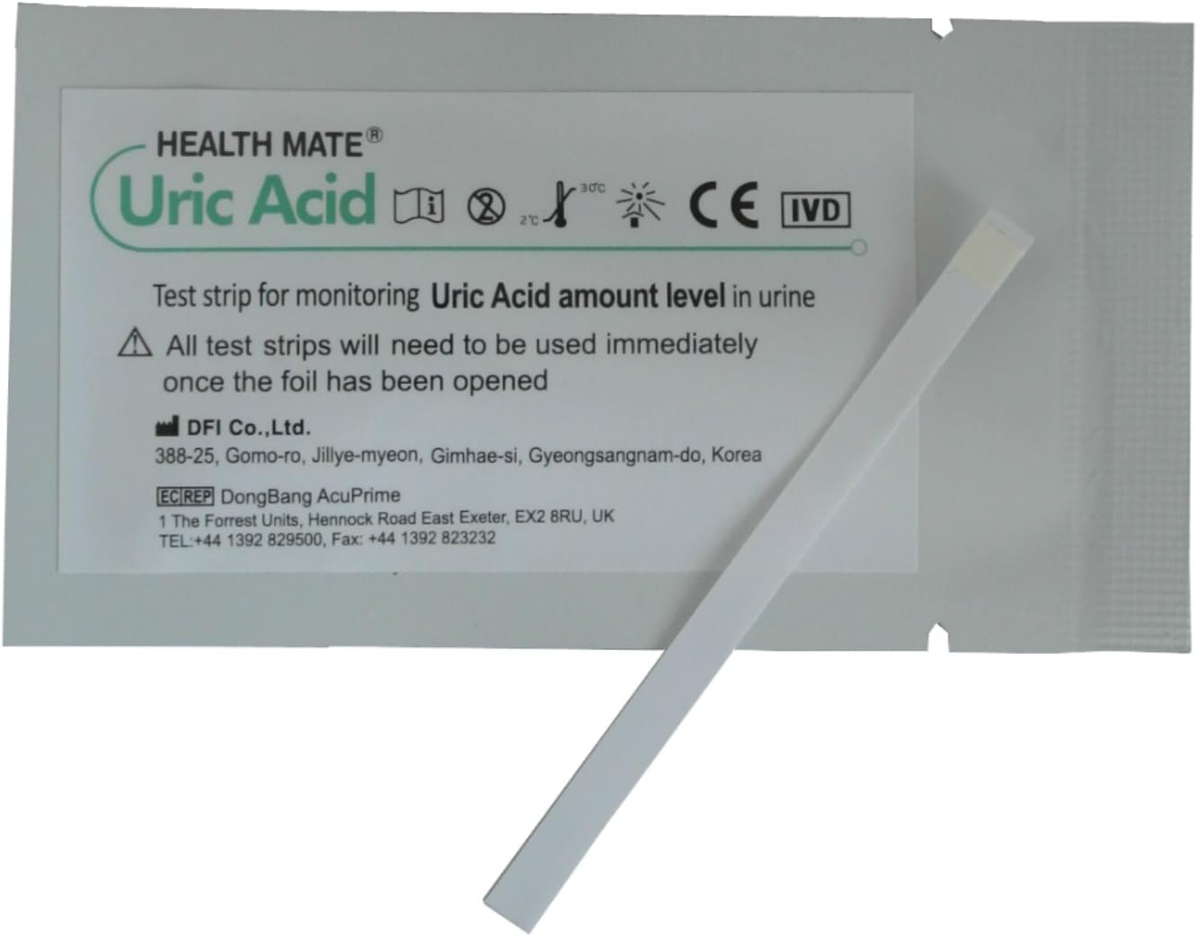 5 x GP/Professional Uric Acid Gout Urine Test Strips, White, 5 Test Strips - Image 3