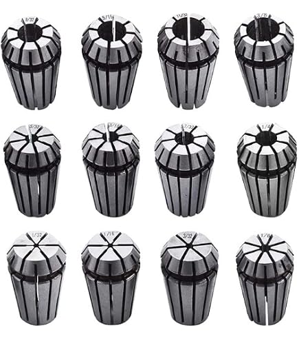 findmall ER-16 Collet Set 12Pcs ER-16 Spring Collet Set 1/32-3/8