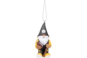 FOCO - NFL Officially Licensed 3.5" Gnome Resin Xmas Christmas Tree Team Hanging Ornament (Pittsburgh Steelers)