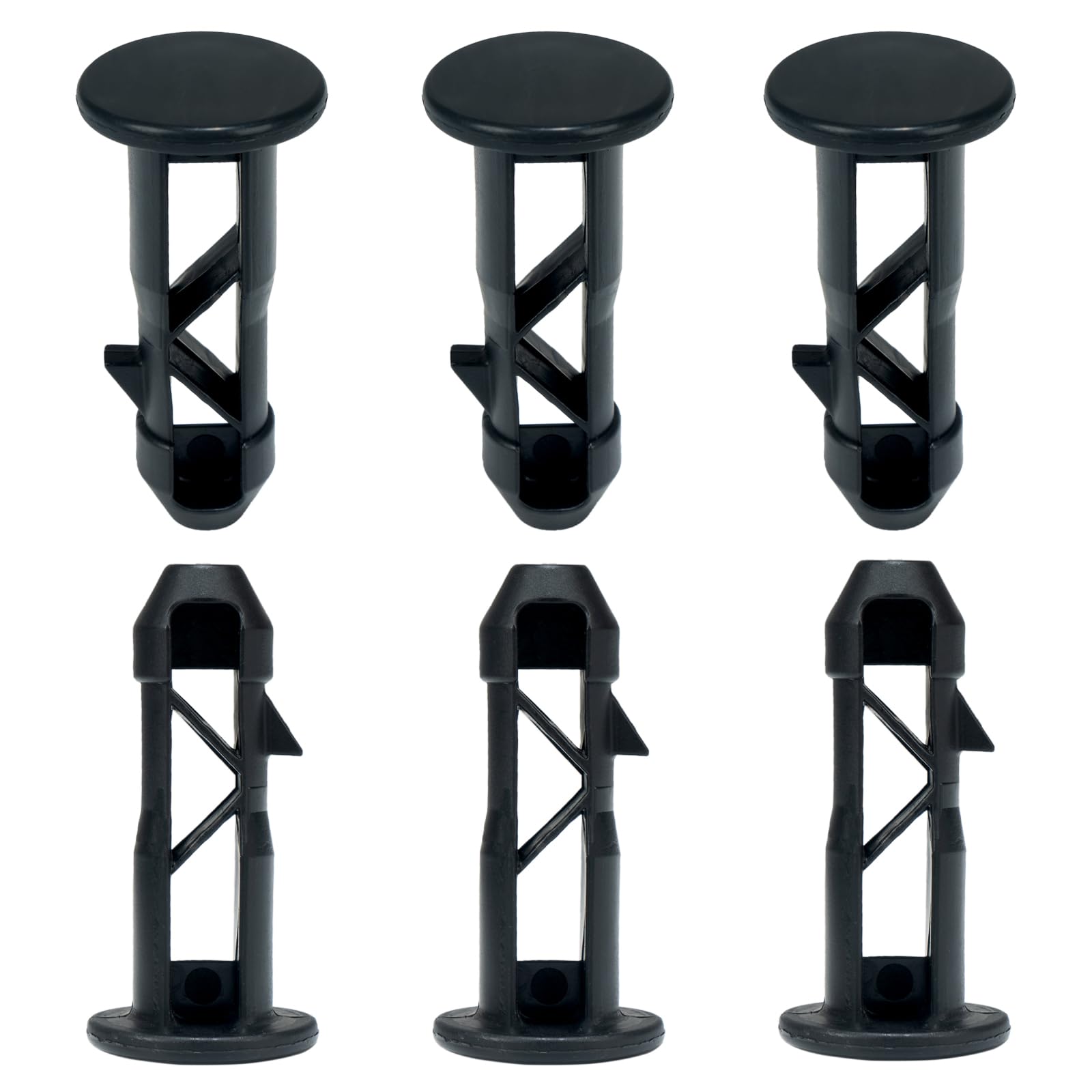 Tilting Device 3 Pairs Black Plastic Wheelie Container Lid Hinge Pins Suitable for 240 Litre Outdoor Wheelie Bins TXZWJZ