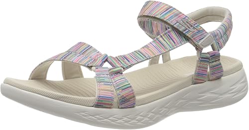 Amazon スケッチャーズ サンダル ストラップサンダル On The Go 600 Electric レディース Skechers スケッチャーズ スポーツサンダル