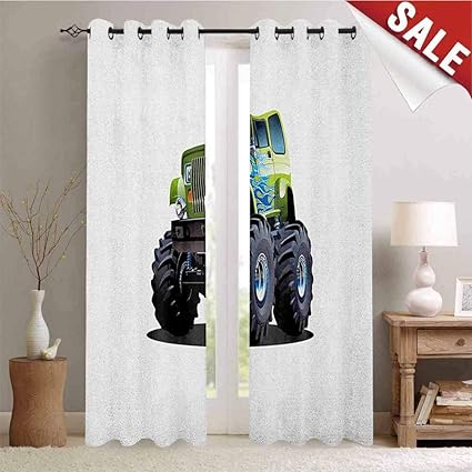 Amazon Com Flyerer Truck Decor Curtains By Cool Monster Truck