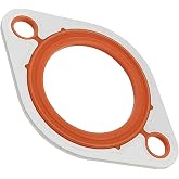 Thermostat Water Neck Housing Gasket - 1/8" Aluminum Carrier+Silicone Thermostat Water Neck Replacement for Chevy SBC BBC 265 283 305 327 350 383 396 400 427 454 472 500
