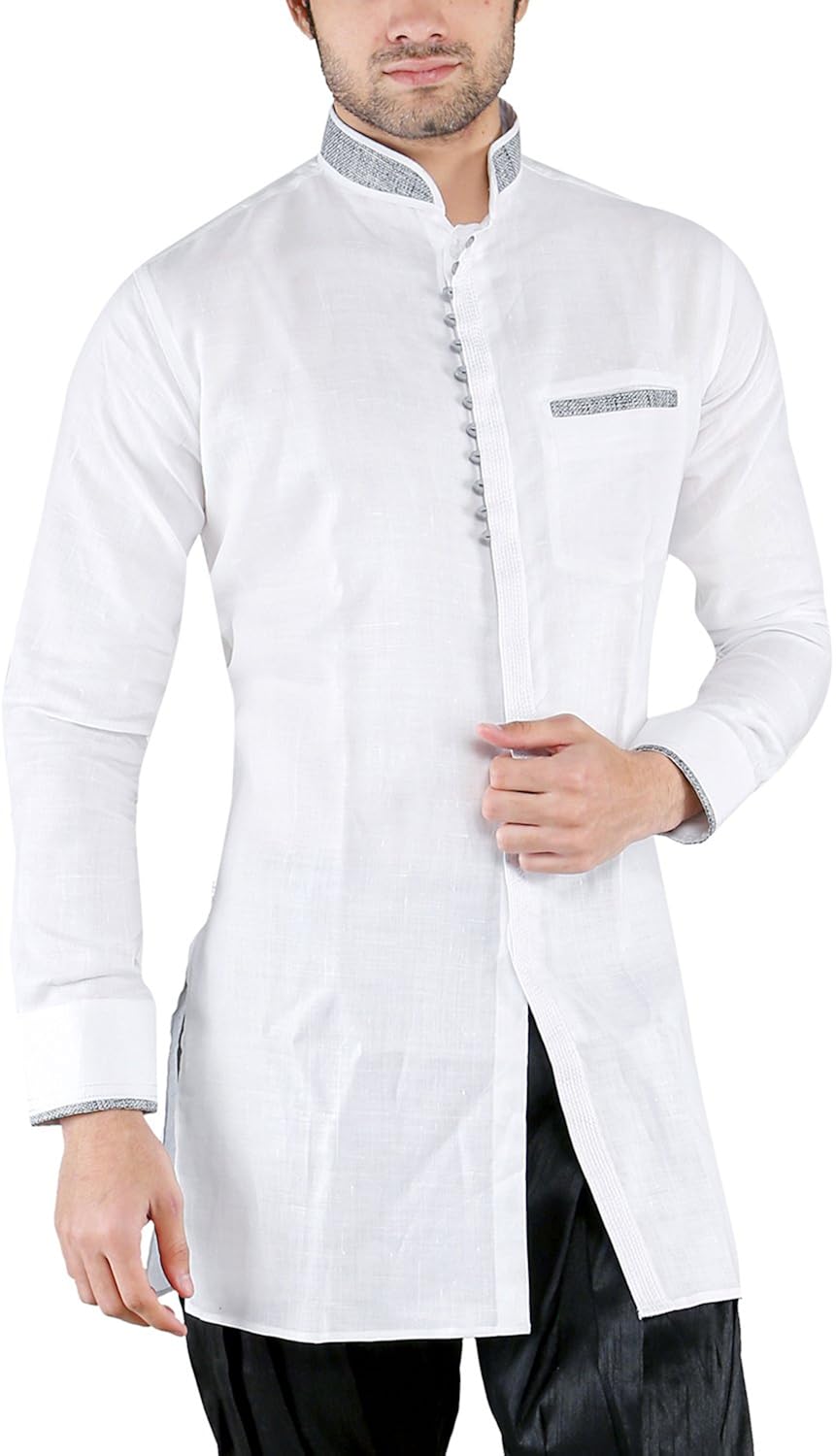 new looks men's linen kurta