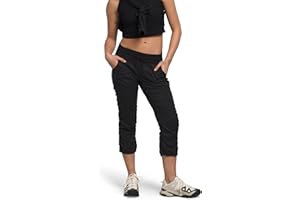 THE NORTH FACE Women's Aphrodite 2.0 Capri | Moisture Wicking Jogger Pants, Water Repellent, UPF 40+, Rib Knit Waistband
