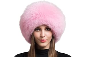PMIYS Womens Faux Fur Hat Winter Russian Hats Warm Skiing Hat Fluffy Earmuff Hat