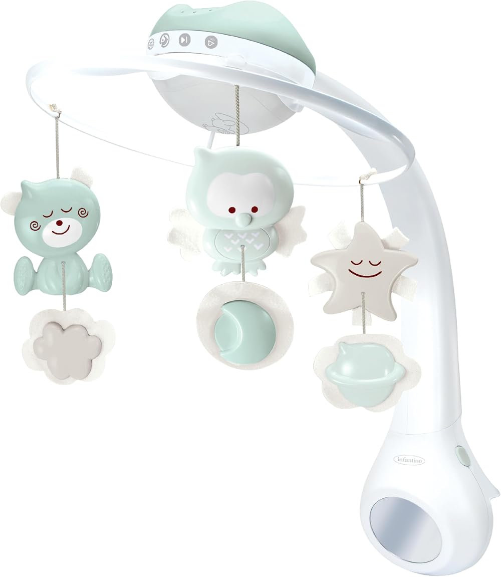 Infantino 3-in-1 Projector Musical Mobile Sage