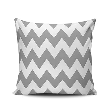 Amazon Com Weiniya Home Custom Decor Grey And White Chevron Throw