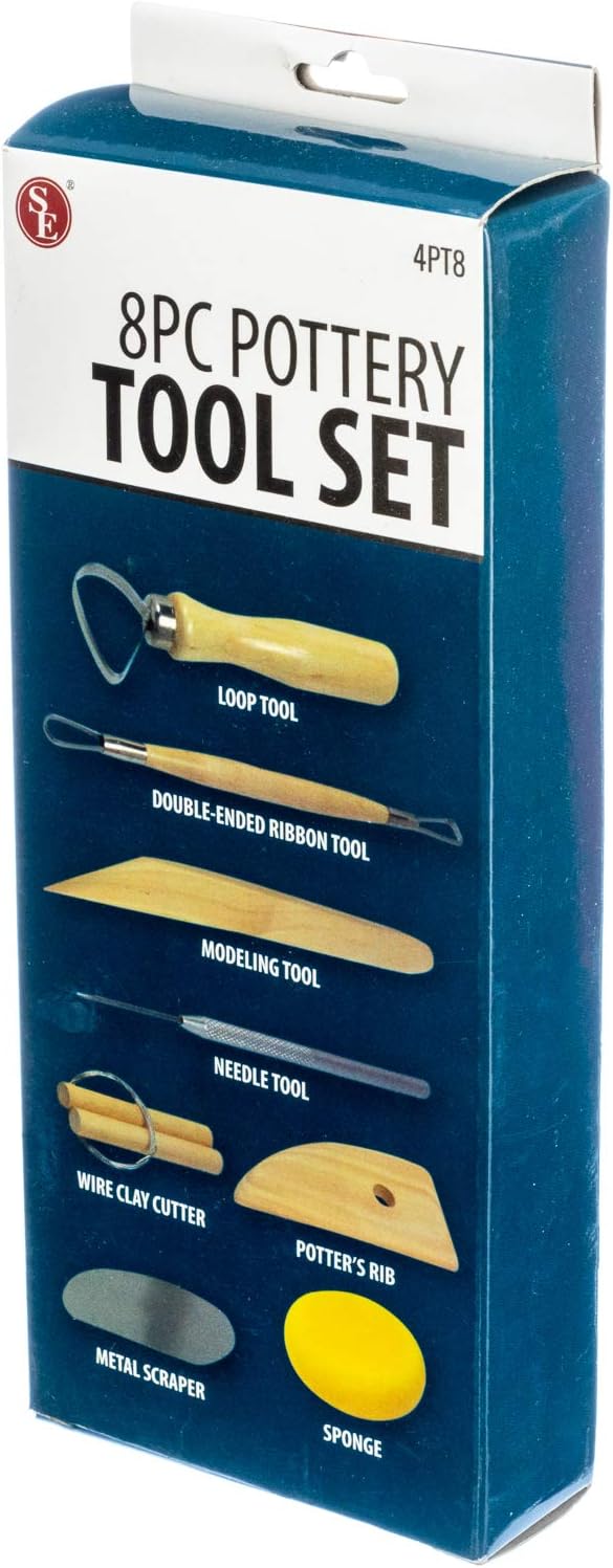 SE 8-Piece Pottery Tool Set - 4PT8: Home Improvement