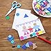 Sumind 1000 Pieces Foam Shape Stickers Self Adhesive Felt Shape for Kids Crafts Mini Arts and Crafts Geometric Foam Stickers Preschool Assorted Colors (Circle, Square, Triangle)