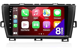 CGOGC for Toyota Prius Radio Compatible with Wireless Carplay Android Auto TouchScreen Car Stereo Upgrade Bluetooth GPS FM/AM WIFI Navigation Backup Camera Multimedia Player 8Core HeadUnit (2010-2015)