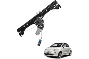 Donpida Front Left Power Window Regulator and Motor Assembly Compatible with Fiat 500 1.4L 2012-2019, Replaces Part Numbers 751-648 68070267AC 68070267AD 68070267AE - Driver Side