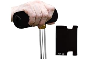 Walker Handle Grip Covers, Padded Non-Slip Foam Cushions for Wheelchairs and Rollators, 2-Pack