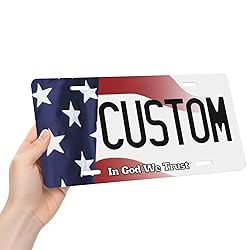 Metal Custom License Plate - 6x12 Inch - Select