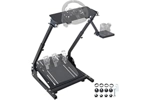 Racing Wheel Stand, Foldable Steering Wheel Adjustable Racing Shifter Mount fit for Logitech G920 G29 G25 G27 for Thrustmaste