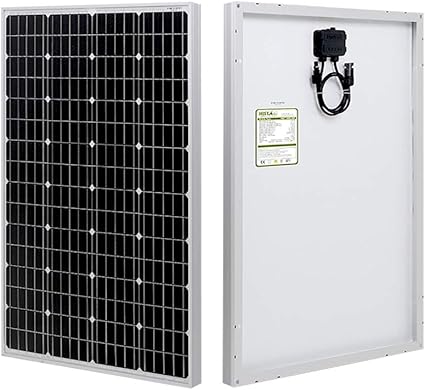 HQST Solar Panel 100 Watt 12 Volt 