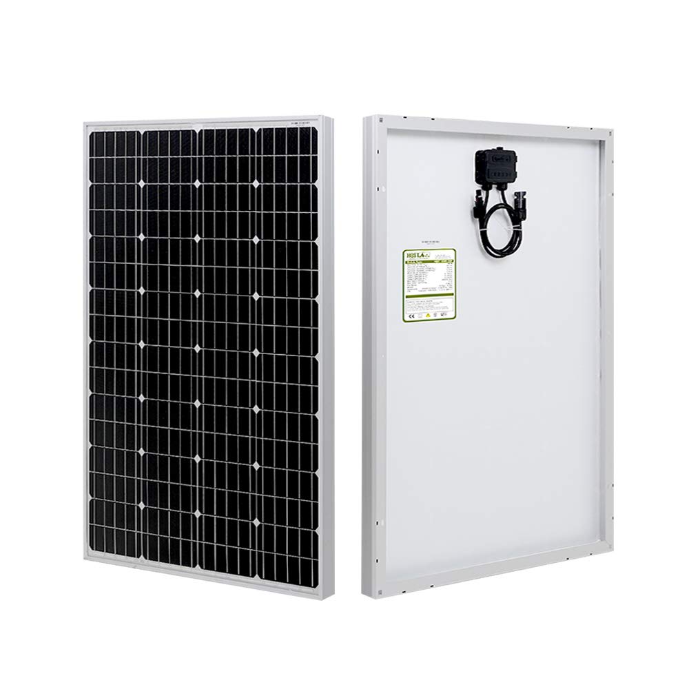 Buy HQST 100 Watt 12 Volt Monocrystalline Solar Panel Ideal for