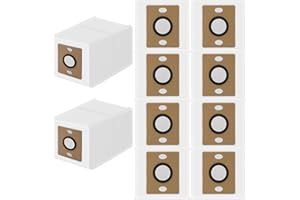 RINAKOU 10 Replacement Dust Bags Accessories Compatible With ILIFE V9 V9 PRO A12 PRO A30 PRO Robot Vacuum Cleaner,Large Capacity Disposable Bags