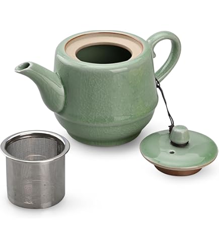 Amazon.com | 玻璃茶壶蒸煮耐高温煮茶壶烧水壶煮茶用品花茶壶锤