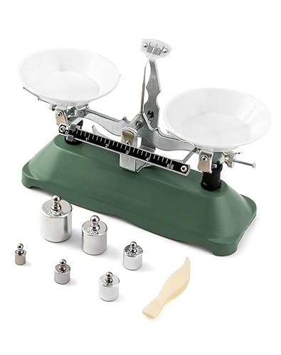QWORK Balance Scale, 200g / 0.2g, Mini Laboratory Triple Beam Balance ...