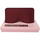 Samadhaan Luxury Silk Eye Mask 100% Mulberry Maroon Silk Sleep Mask for Men and Women | Anti-Aging/Skin Care | Soft, Light Co