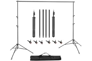 Backdrop Stand kit 10×7ft Adjustable Photo Backdrop Stand with Carrying Bag Background Stand kit Photography Background Suppo