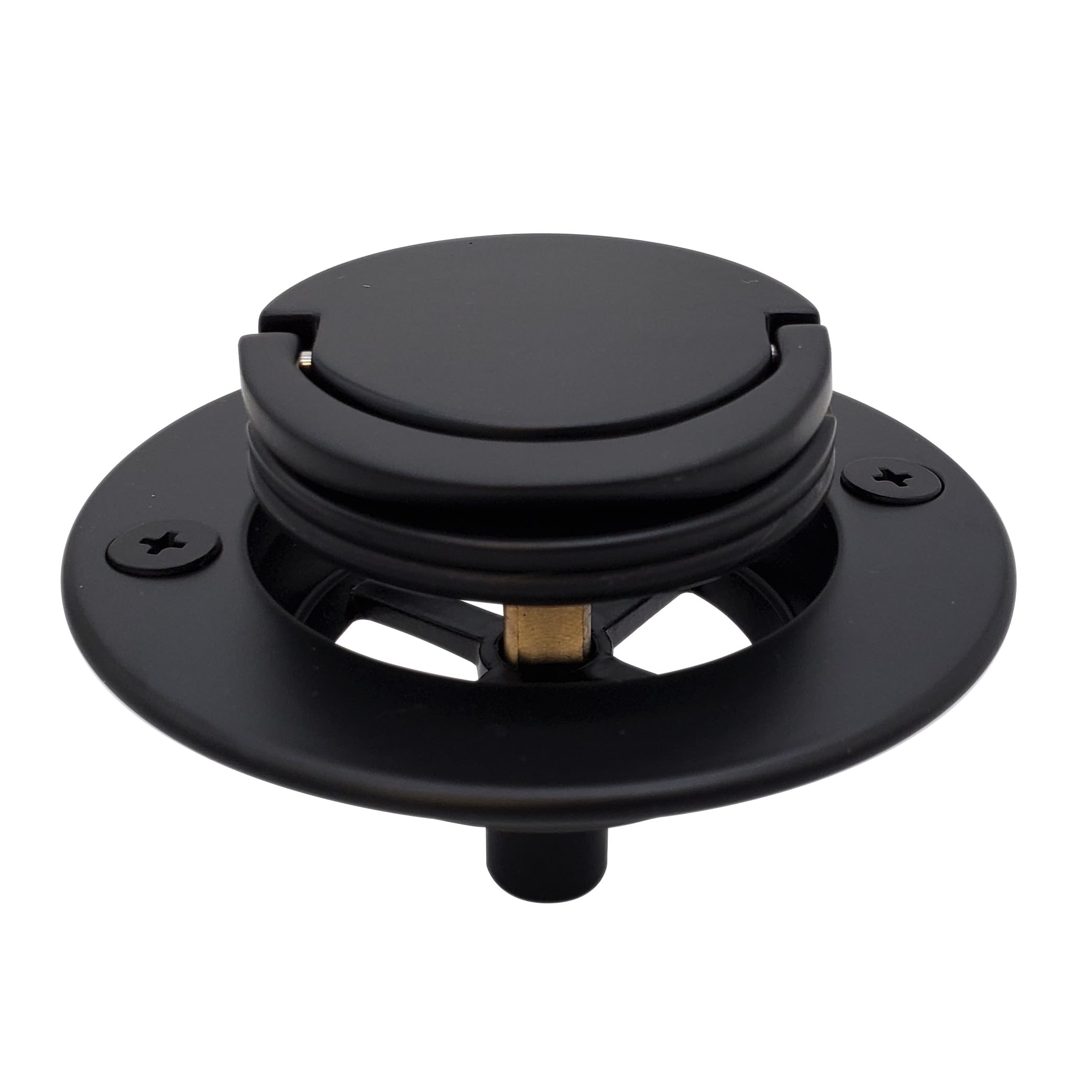 Photo 1 of Westbrass D320-62 Roman Tub Drain Trim, 3-9/16" OD, Matte Black